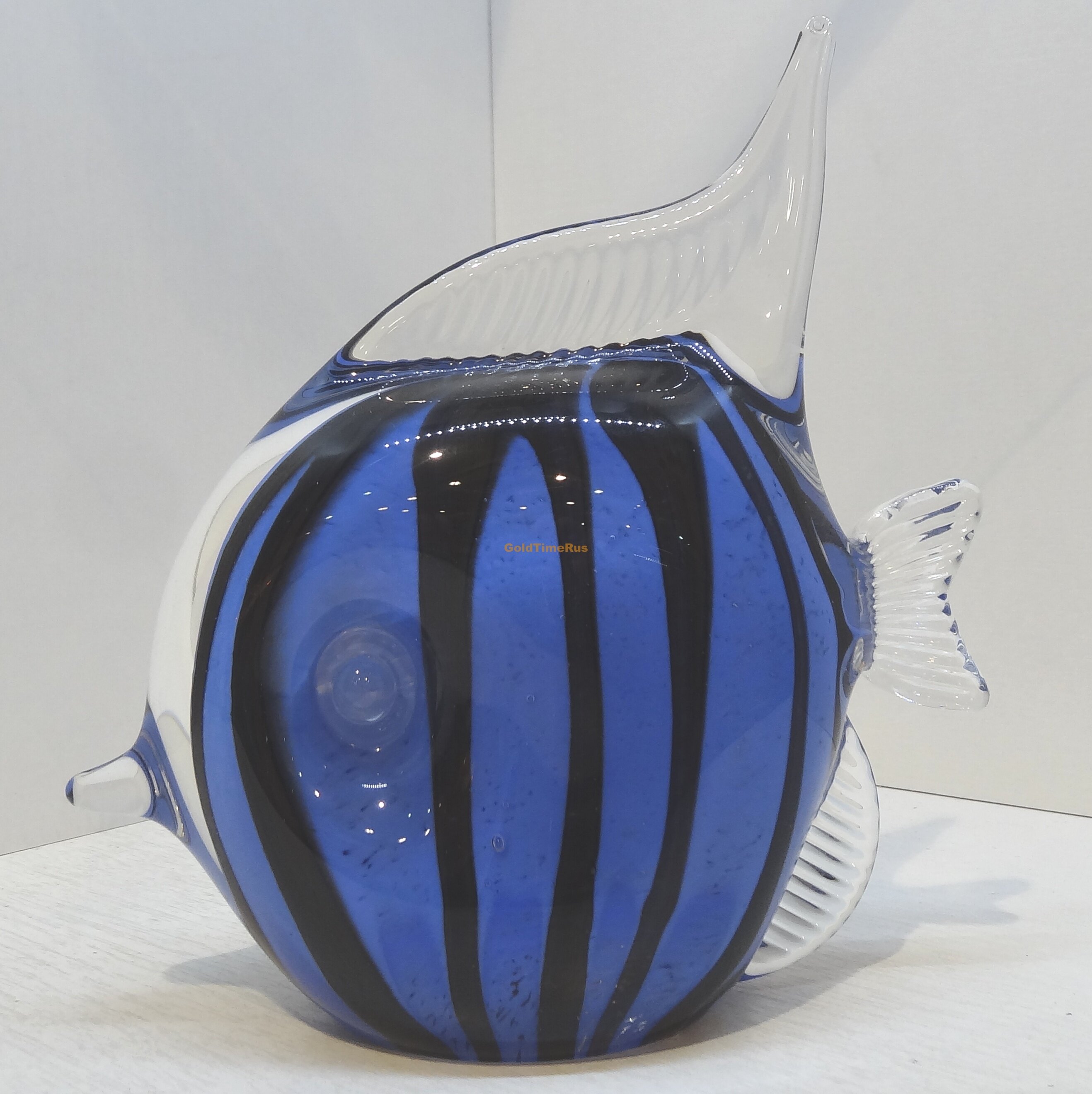 Статуэтка Рыба бело-черная 34037